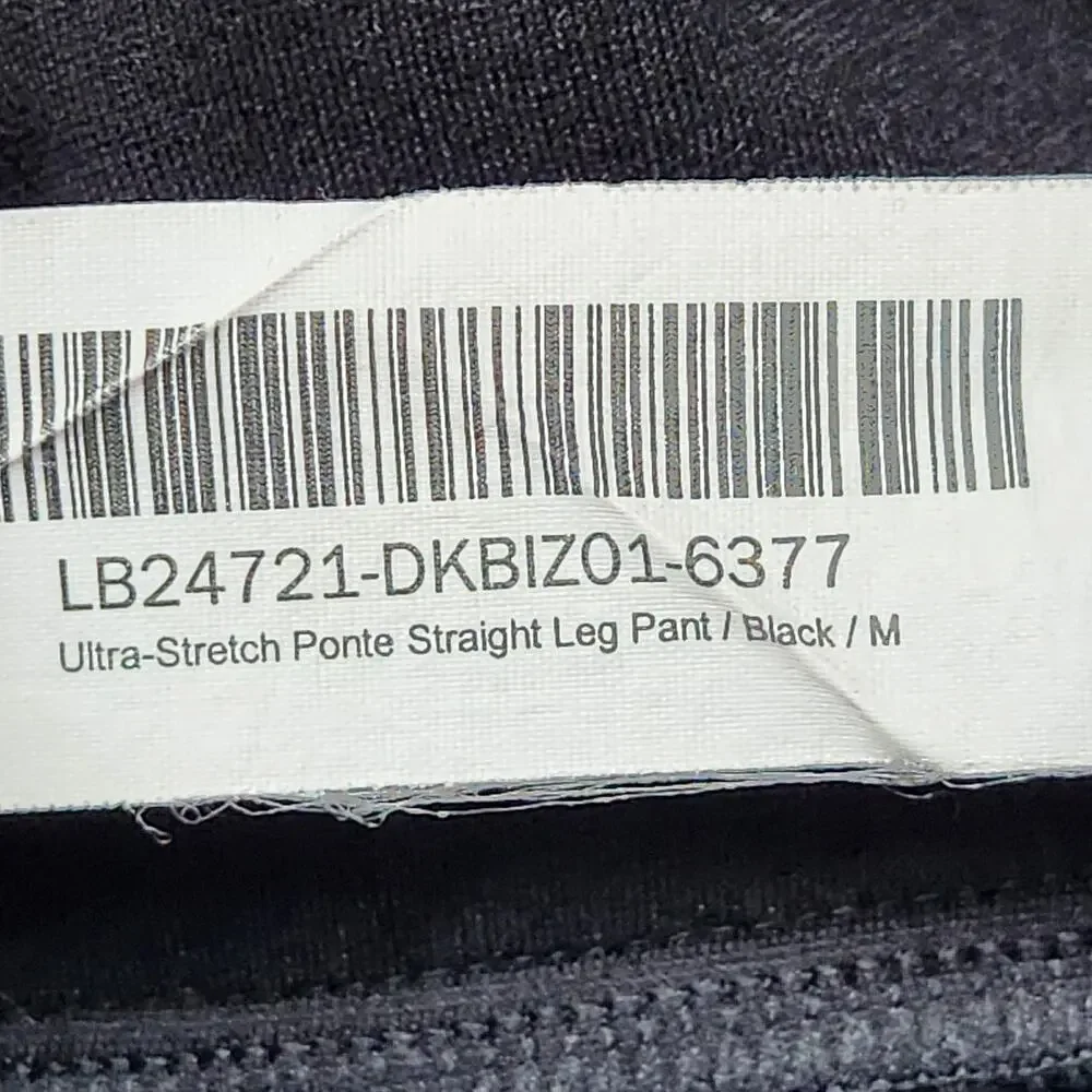 QUINCE Pants Womens Medium Ultra-Stretch Ponte Straight Leg Office Workwear